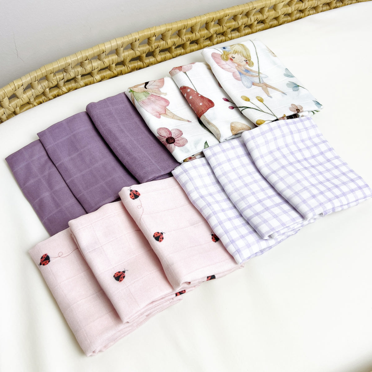 Lavanda - Kit 12 Fraldinhas