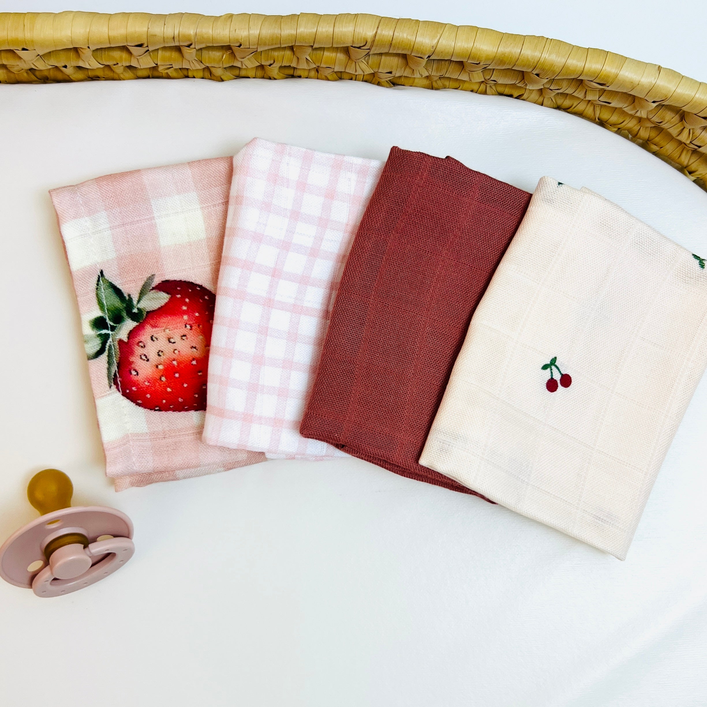 Frutas Vermelhas - Kit Fraldinhas