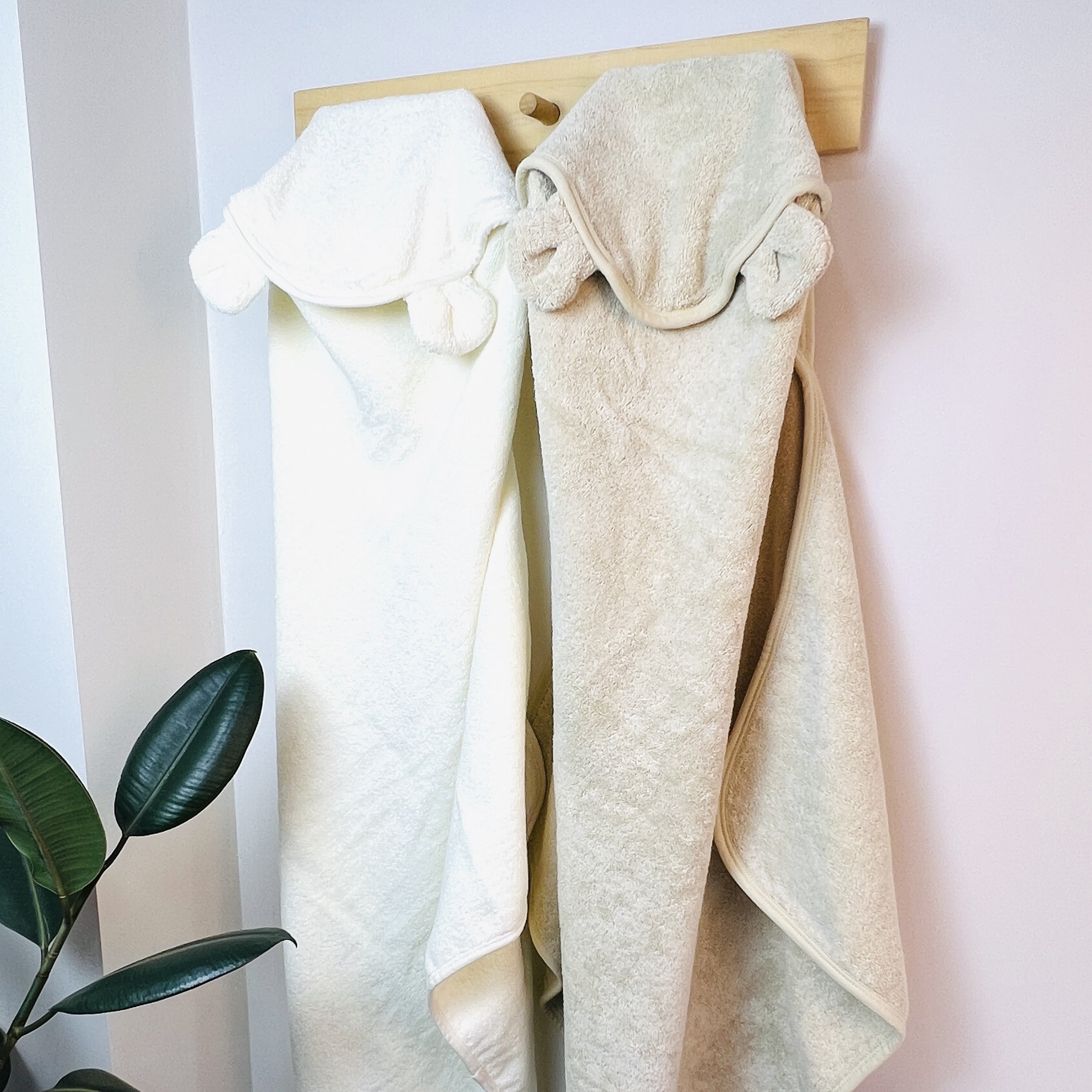 Kit Neutral | 2 Toalhas de Banho com Capuz 76 cm