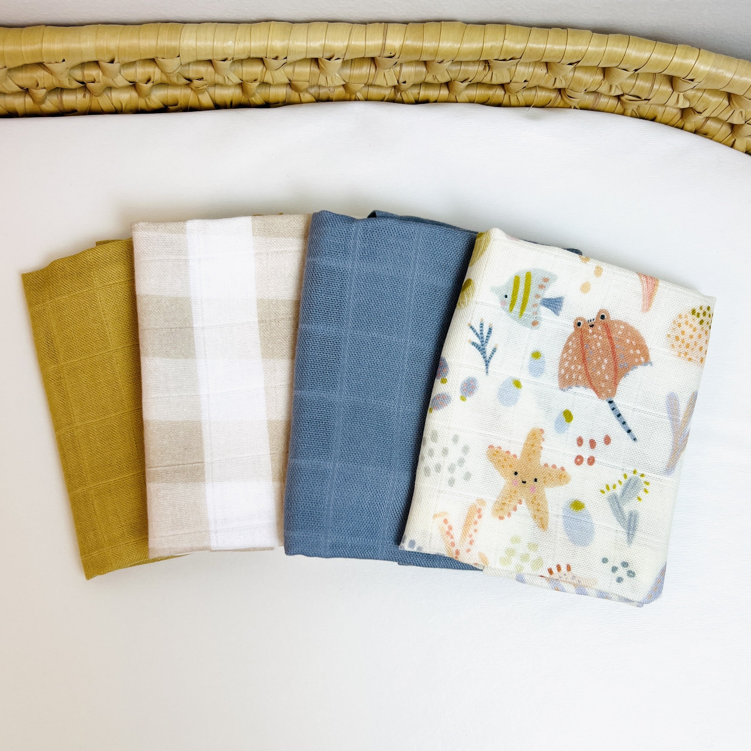 Animais Marinhos - Kit Fraldinhas