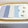 Teddy Azul - Kit 5 MiniFraldinhas