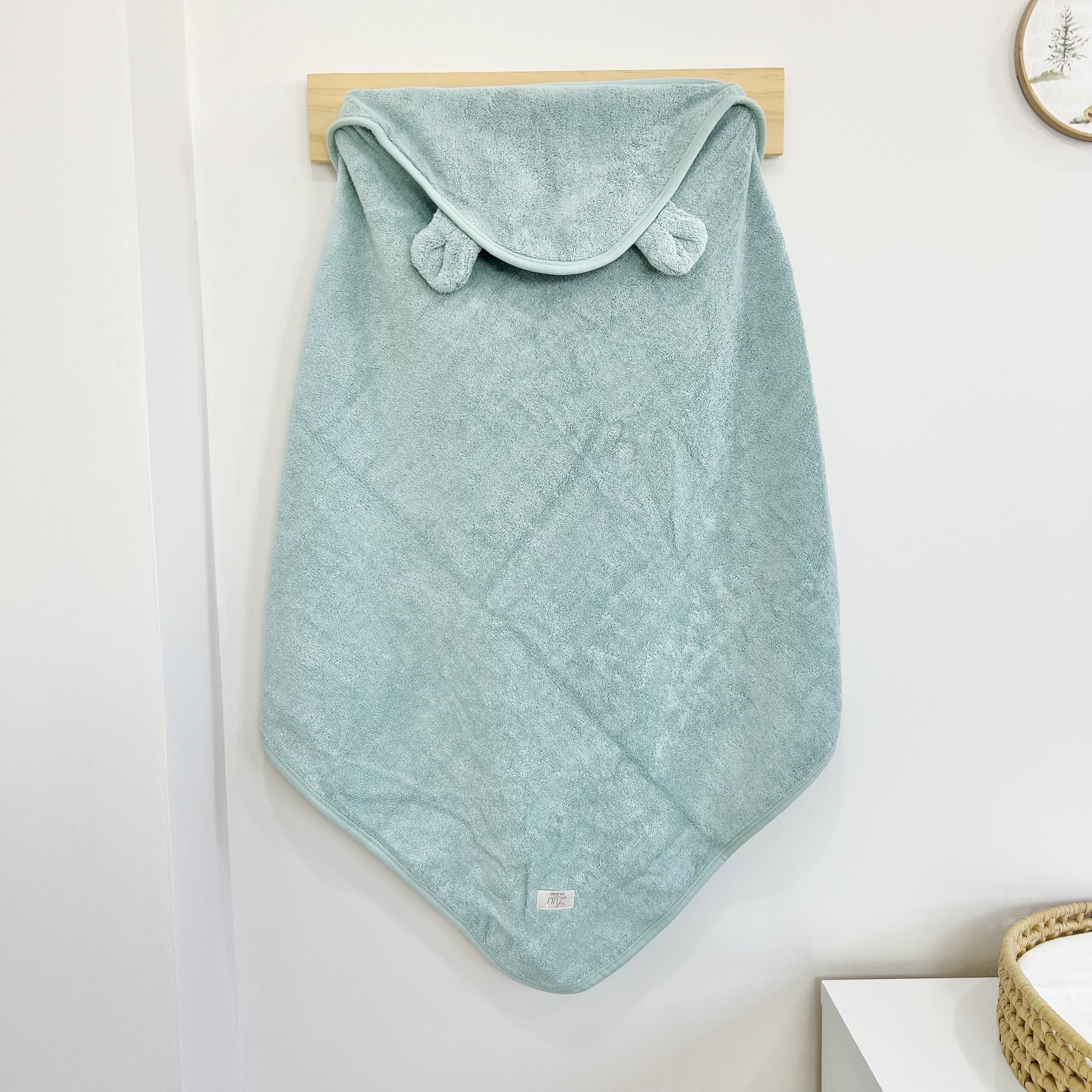 Toalha de Banho com Capuz 76 cm - Verde
