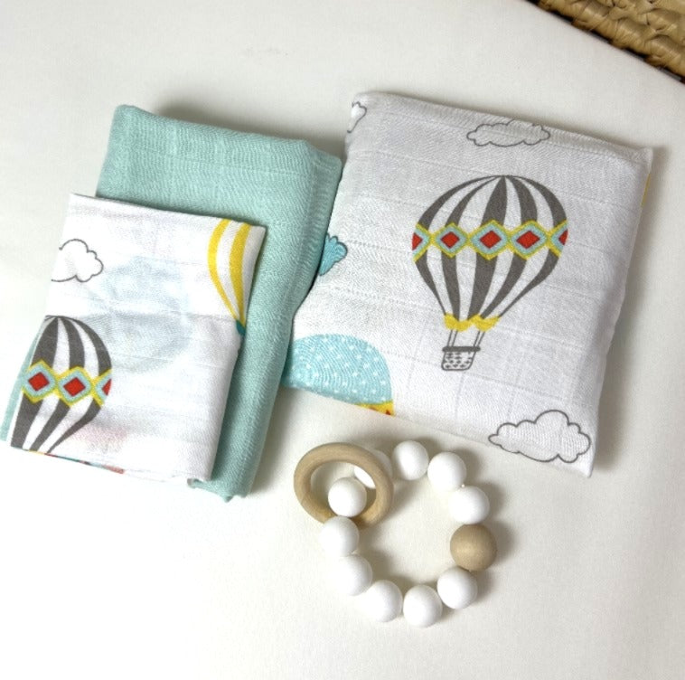 Kit Doce Aventura -  (1 fralda + 1 fraldinha + 1 bolsa térmica)