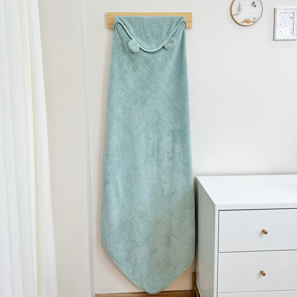 Toalha de Banho com Capuz 120 cm - Verde