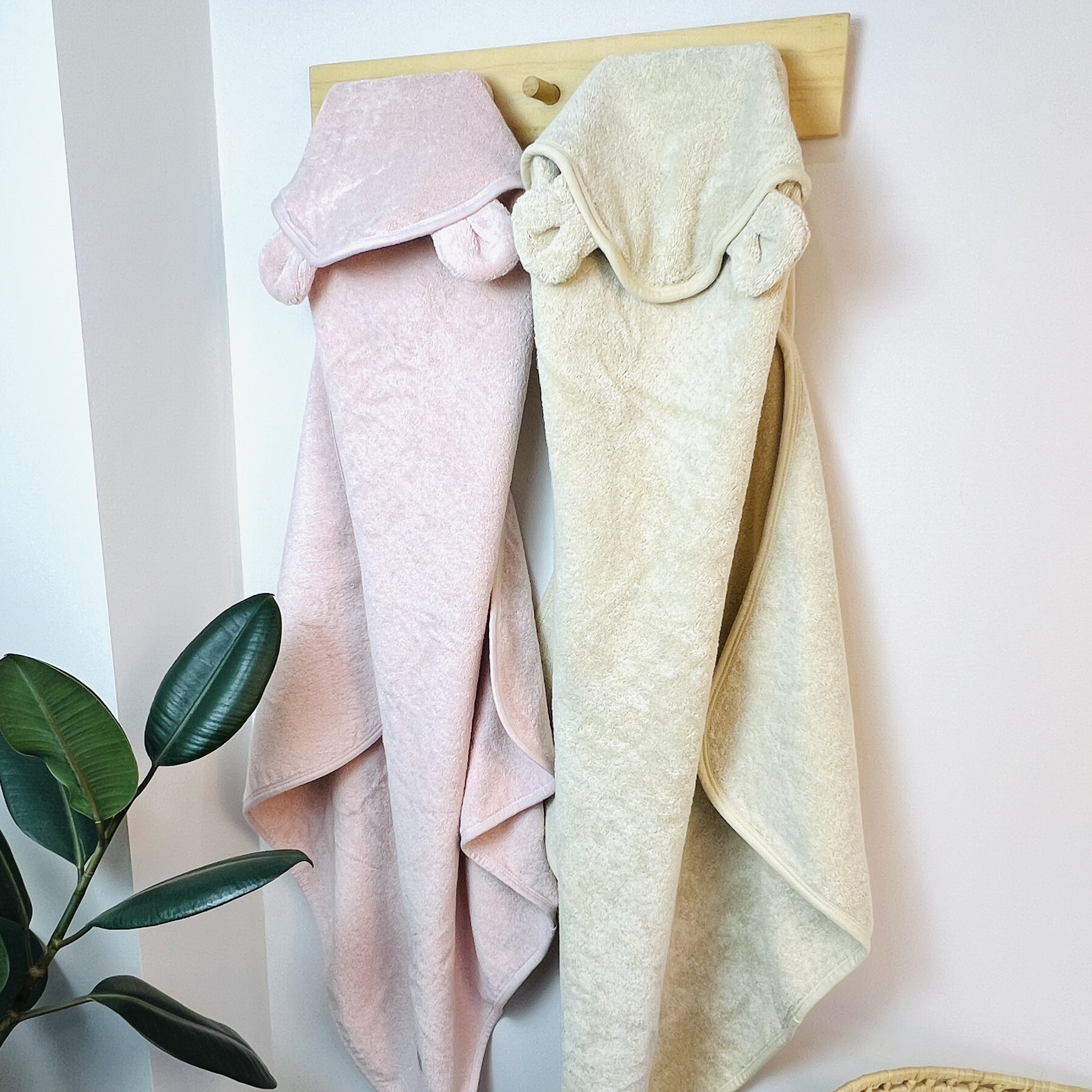 Kit Pink | 2 Toalhas de Banho com Capuz 76 cm