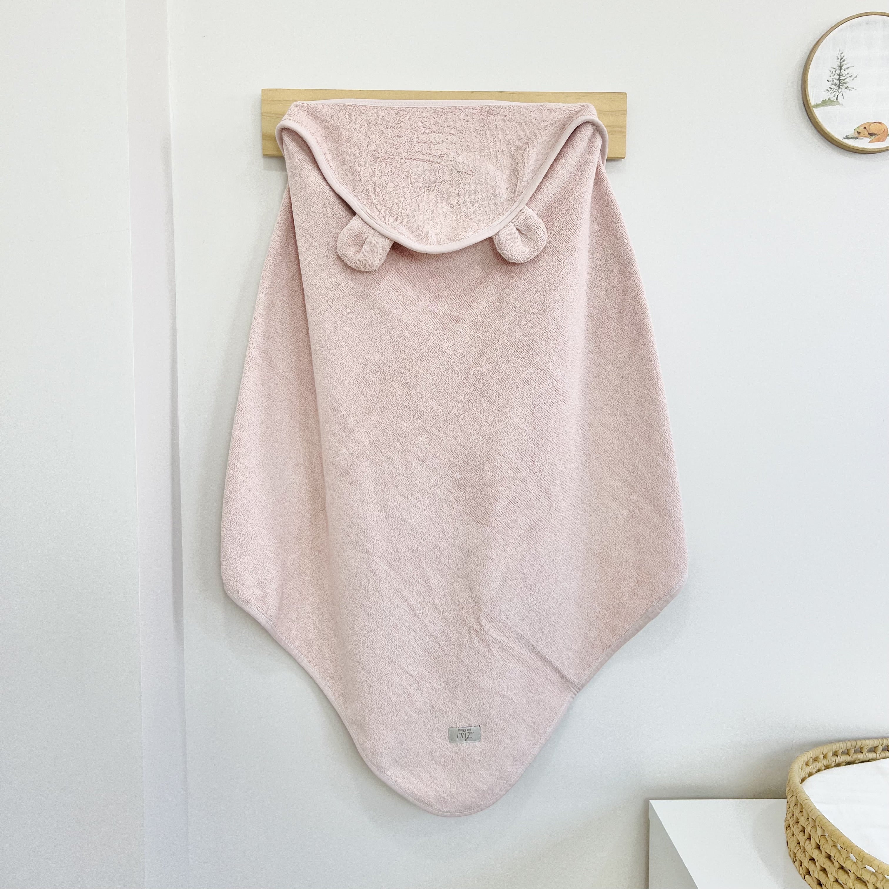 Toalha de Banho com Capuz 76 cm - Rosa