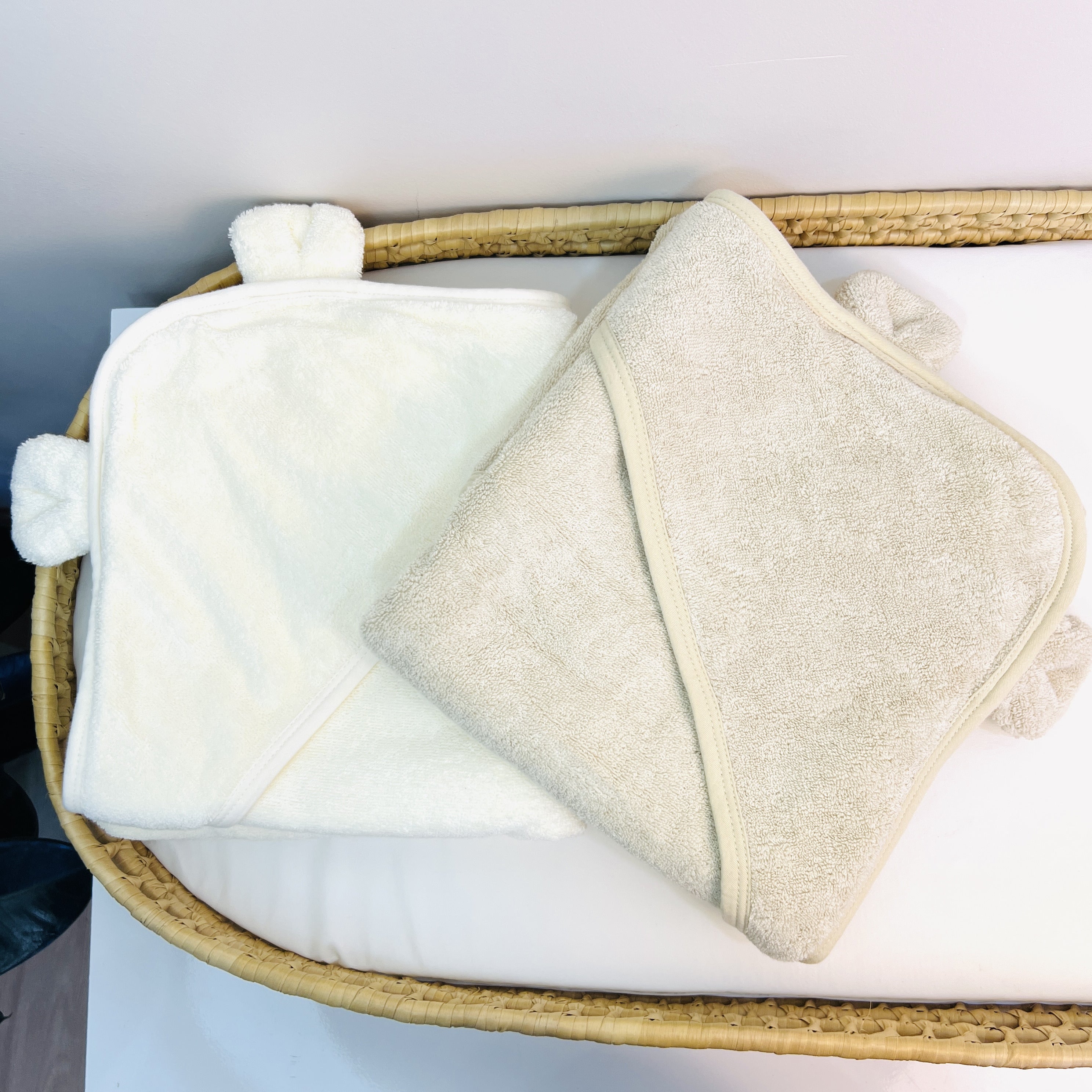 Kit Neutral | 2 Toalhas de Banho com Capuz 76 cm