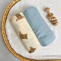Kit Teddy + Azul Clarinho - 2 Fraldões