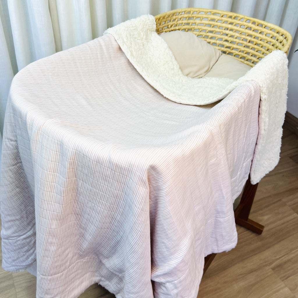 Listras Rosa | Cobertor Carneirinho