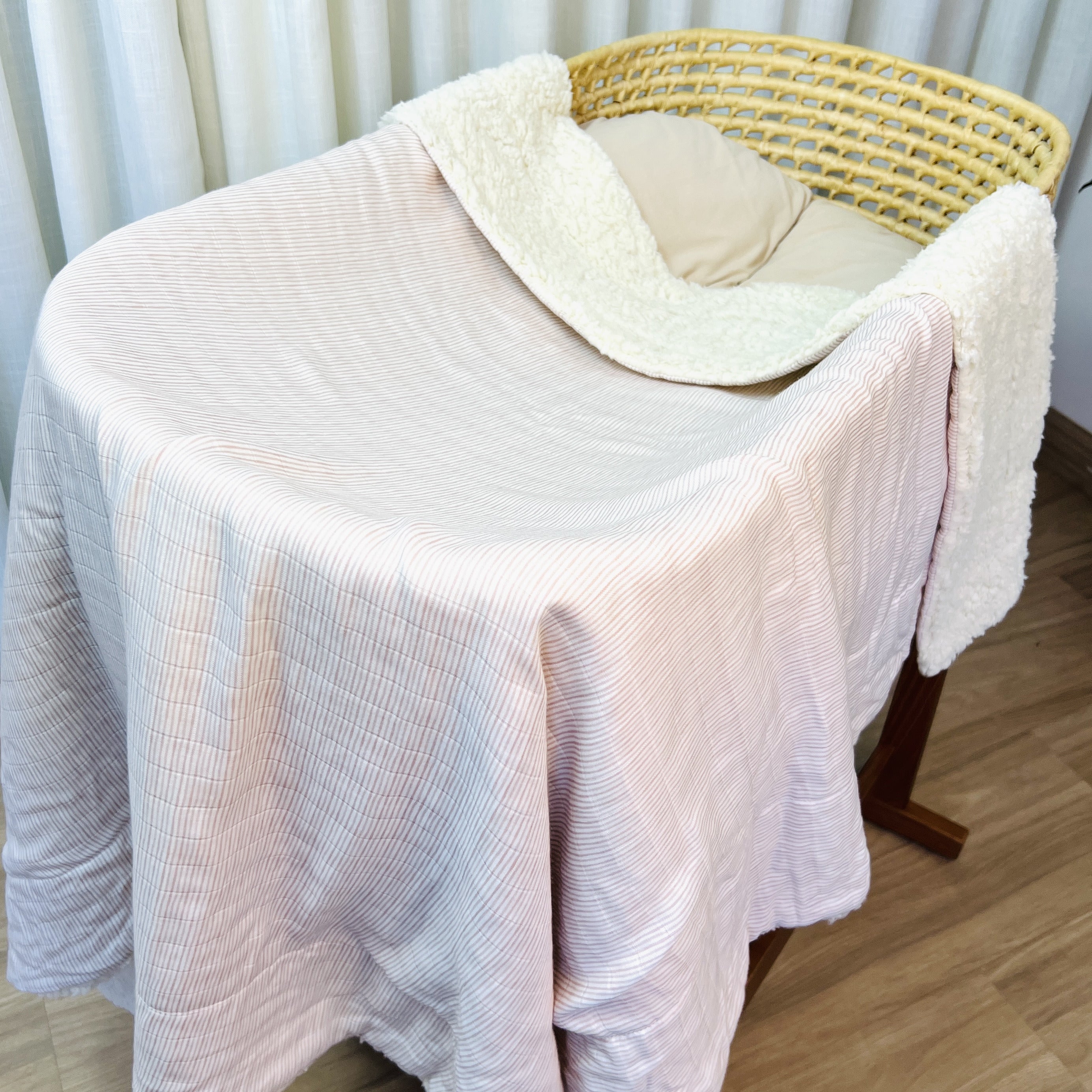 Listras Rosa | Cobertor Carneirinho