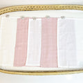 Rosa Claro + Branco - Kit 5 MiniFraldinhas