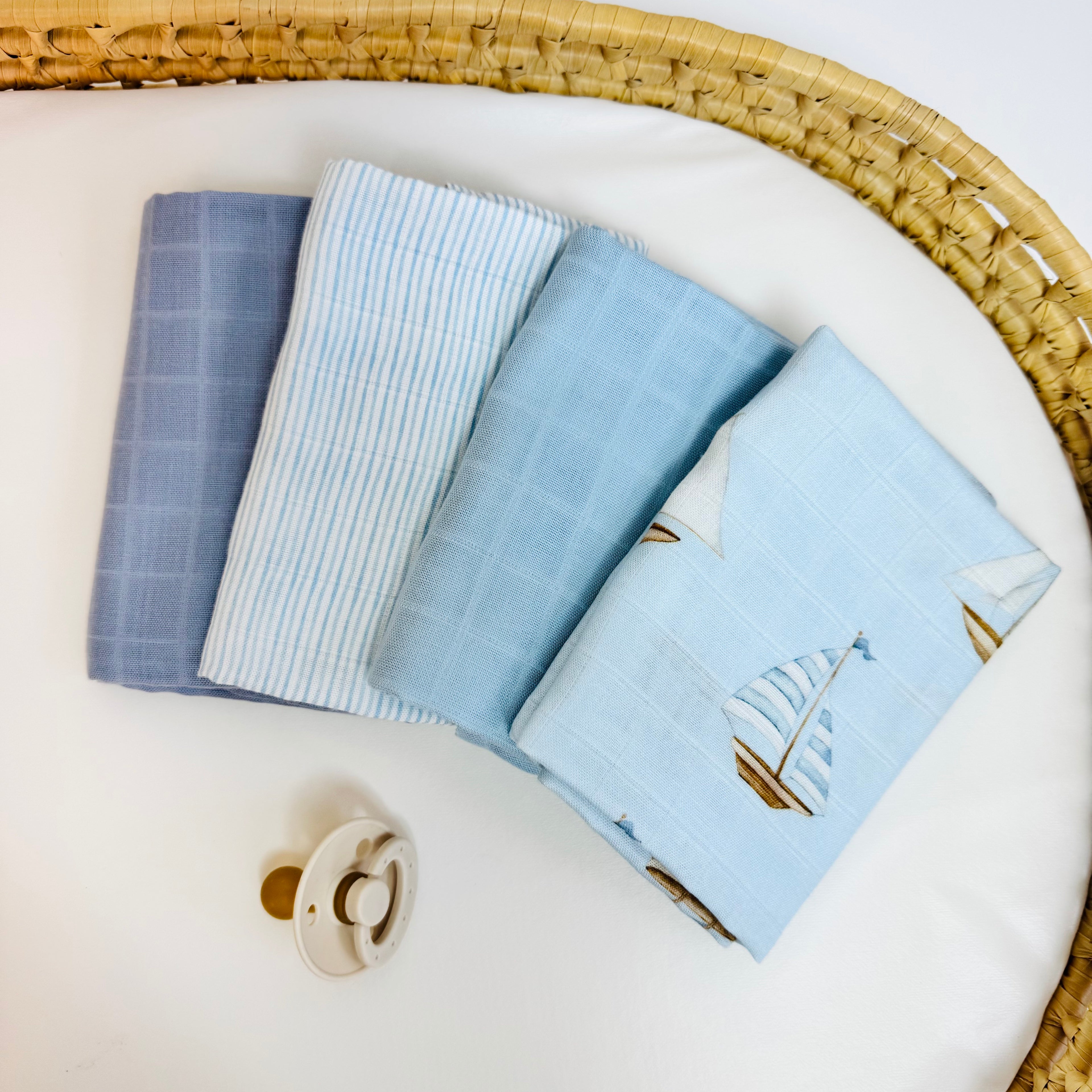 Barquinho Azul - Kit Fraldinhas