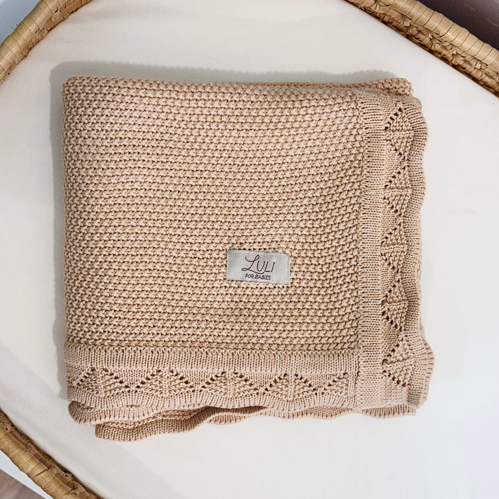 Manta Tricot Cappuccino