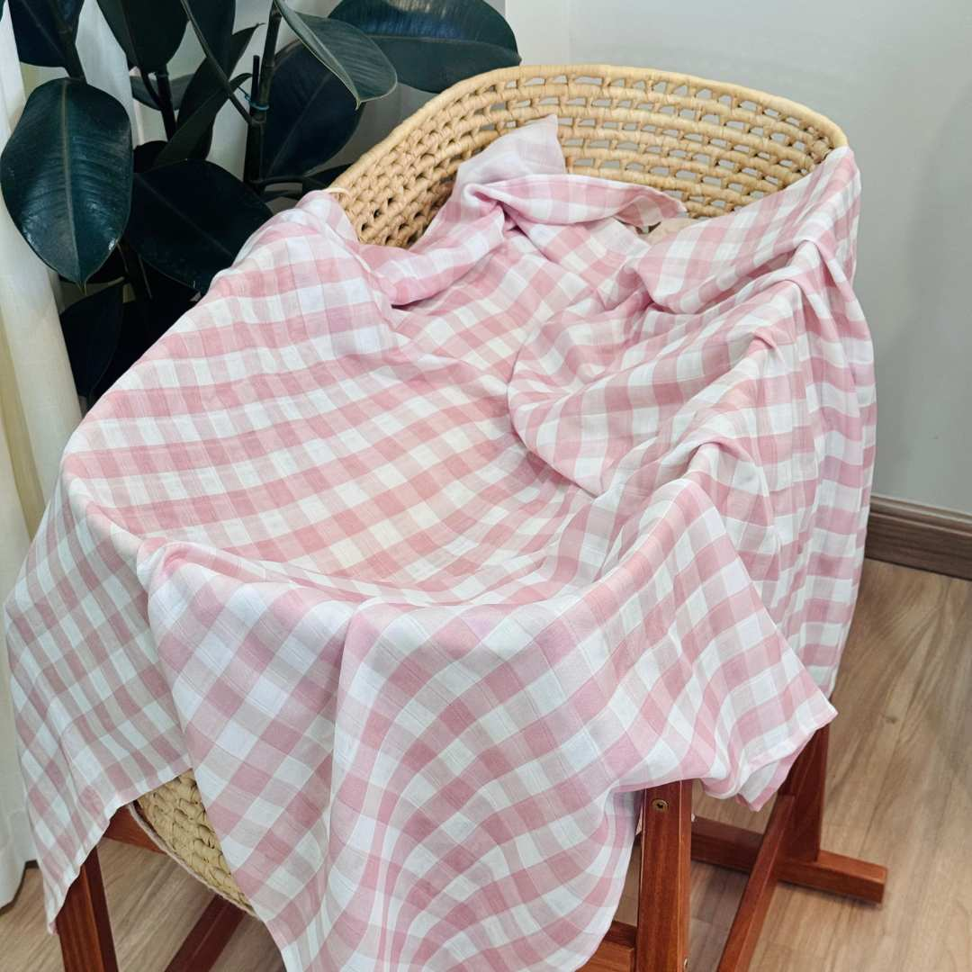 Fraldas Vichy Rosa