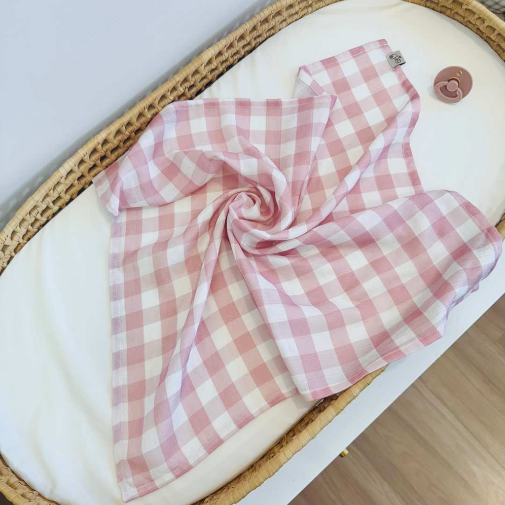 Fraldas Vichy Rosa