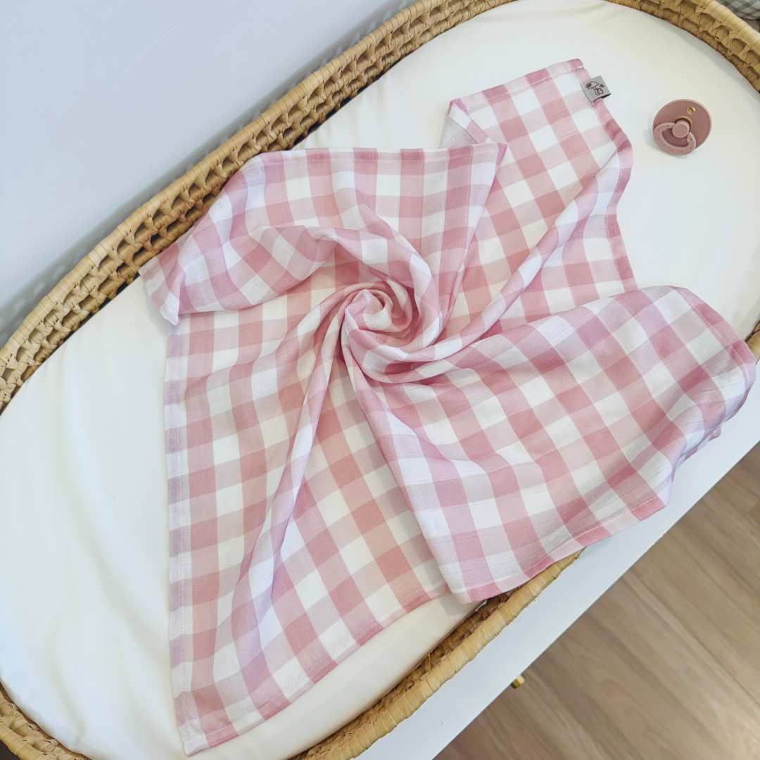 Fraldas Vichy Rosa