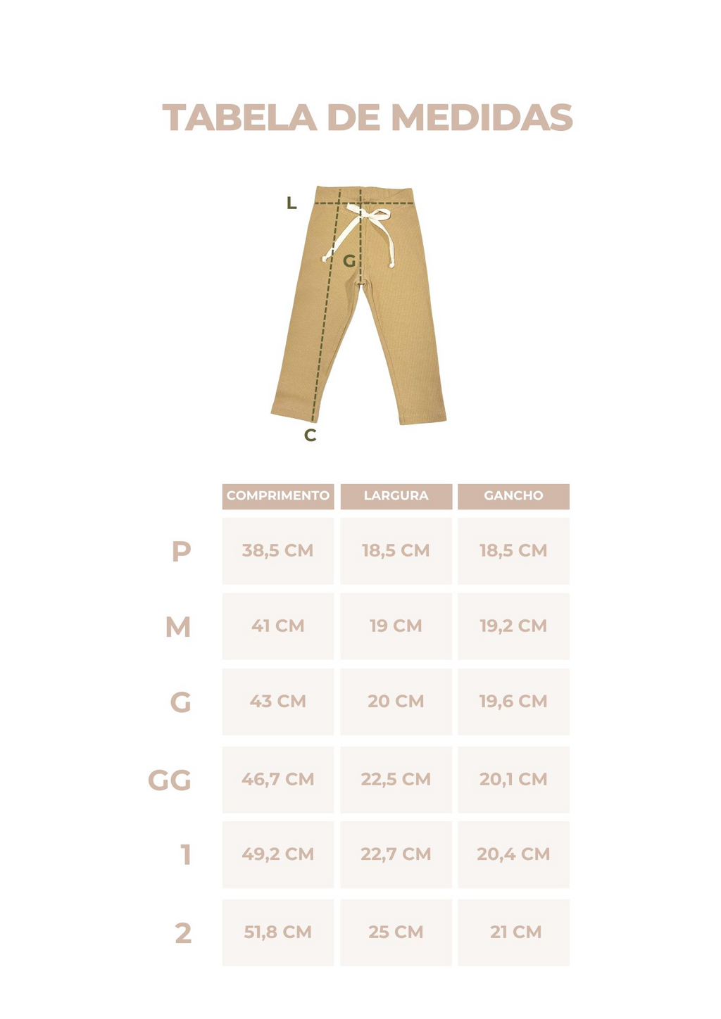 Calça Slim Areia